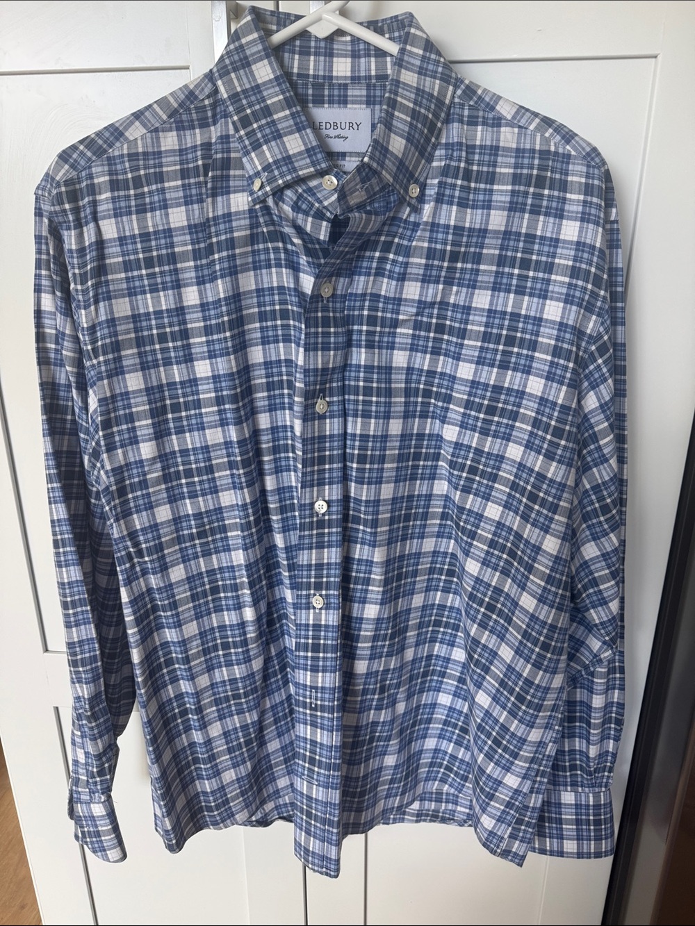 Ledbury Blue Plaid Button-Down Shirt
